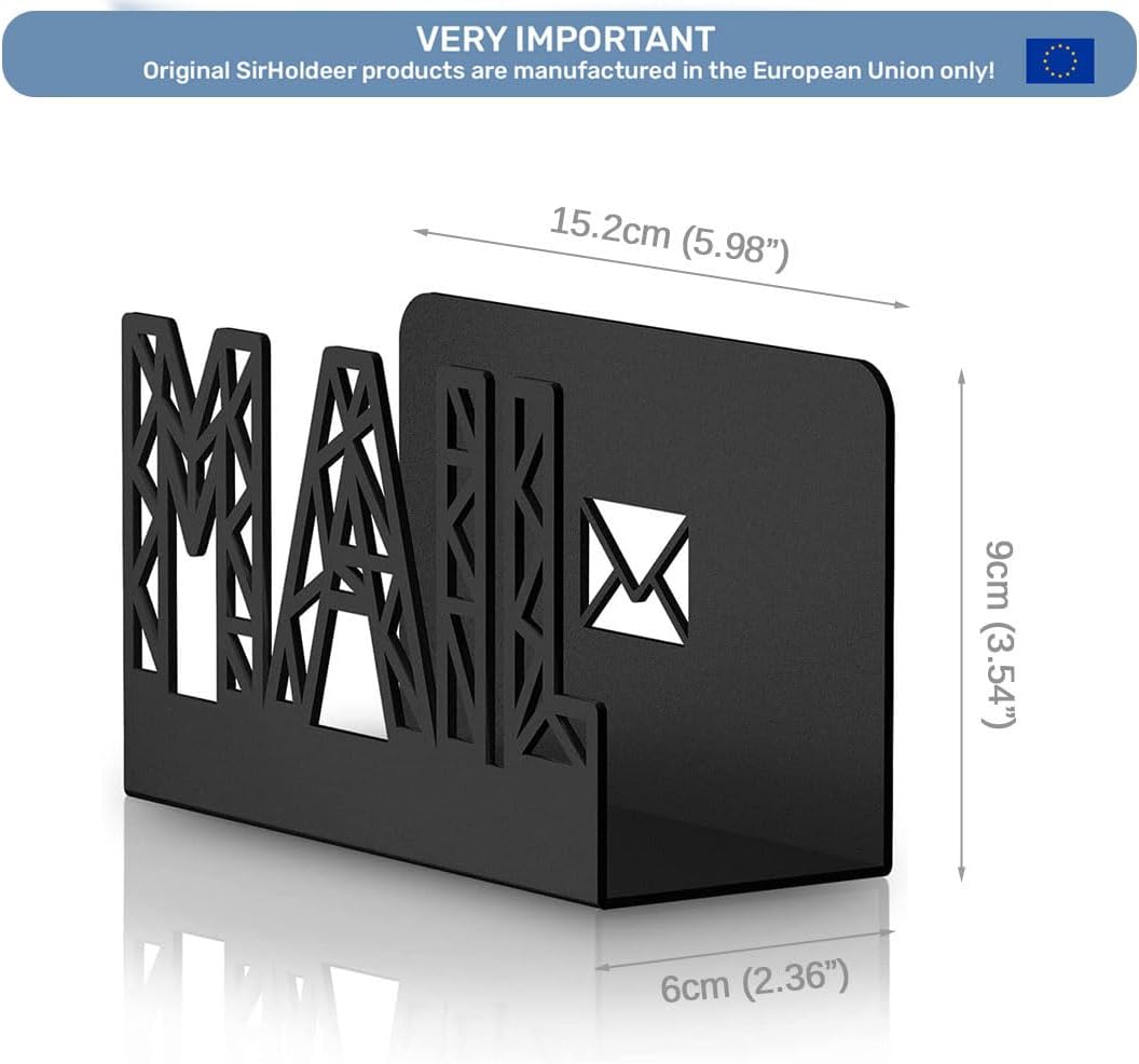 Mail Holder for Desktop - Black