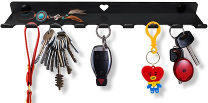 Little Heart - Simple Wall Mounted Key Rack with Shelf