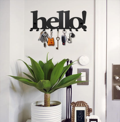 Hello! Wall-Mounted Key Holder