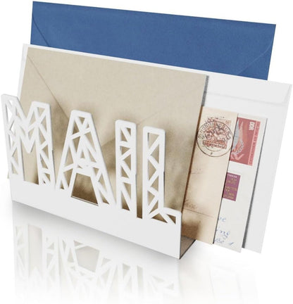 Mail Holder for Desktop - White