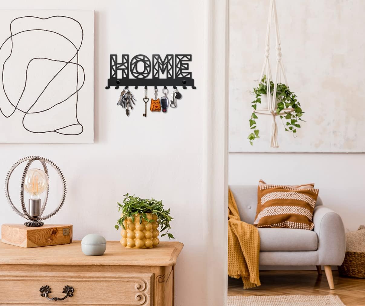 HOME Geometric Design - Wall-Mounted Key Holder