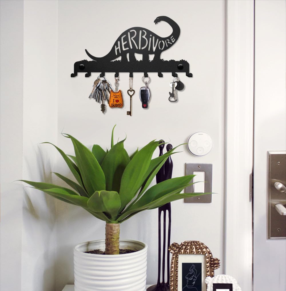 Herbivore! Dino Shaped Wall Mounted Key Holder