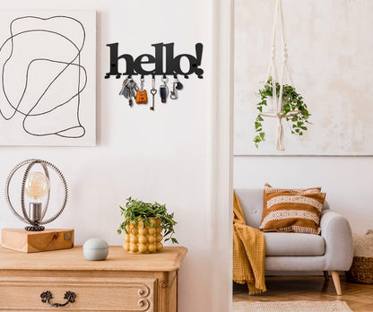 Hello! Wall-Mounted Key Holder