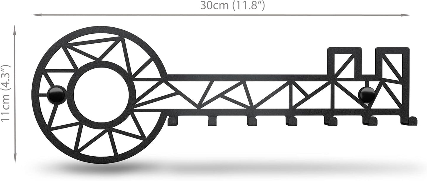 Geometryczny klucz - uchwyt na klucze na ścianę