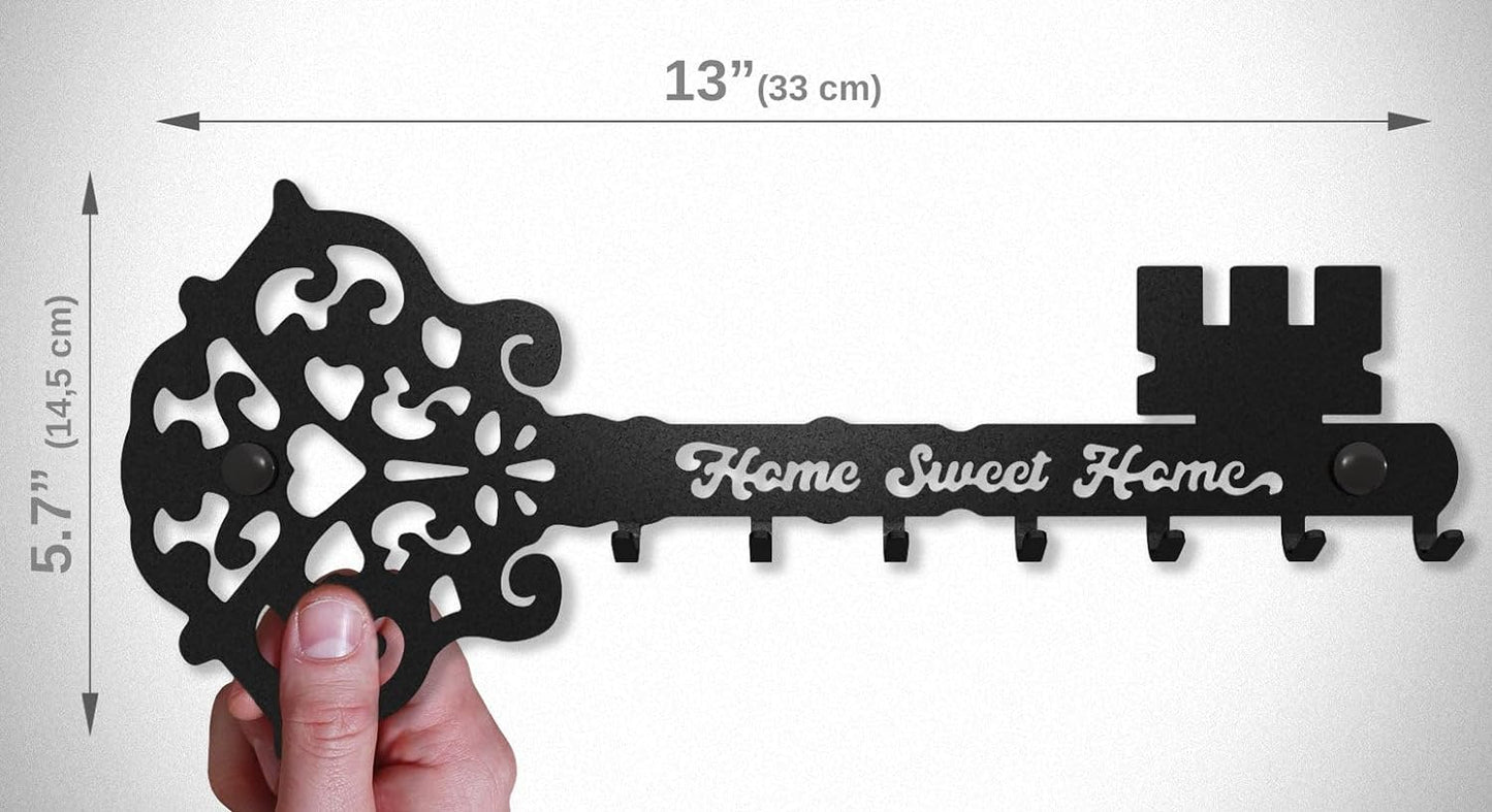 Skeleton Key - Home Sweet Home - Key Holder for Wall