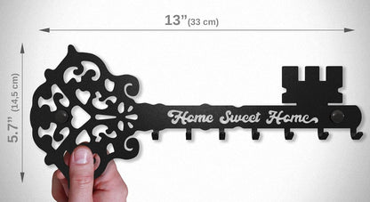 Skeleton Key - Home Sweet Home - Key Holder for Wall