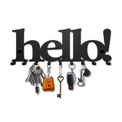 Hello! Wall-Mounted Key Holder