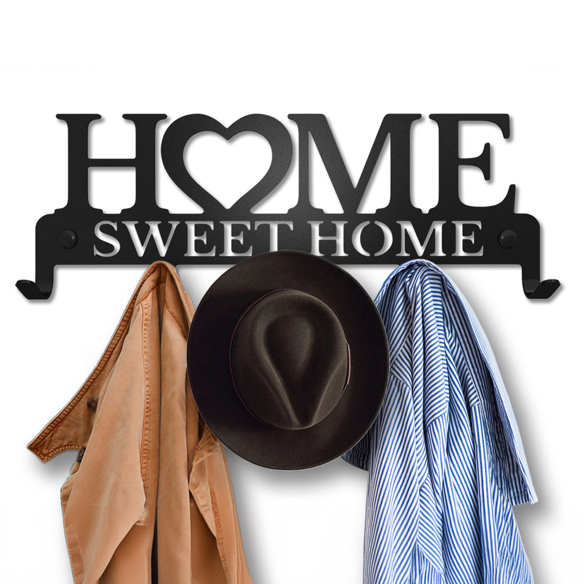 Home Sweet Home  - Coat Rack Wall Mounted