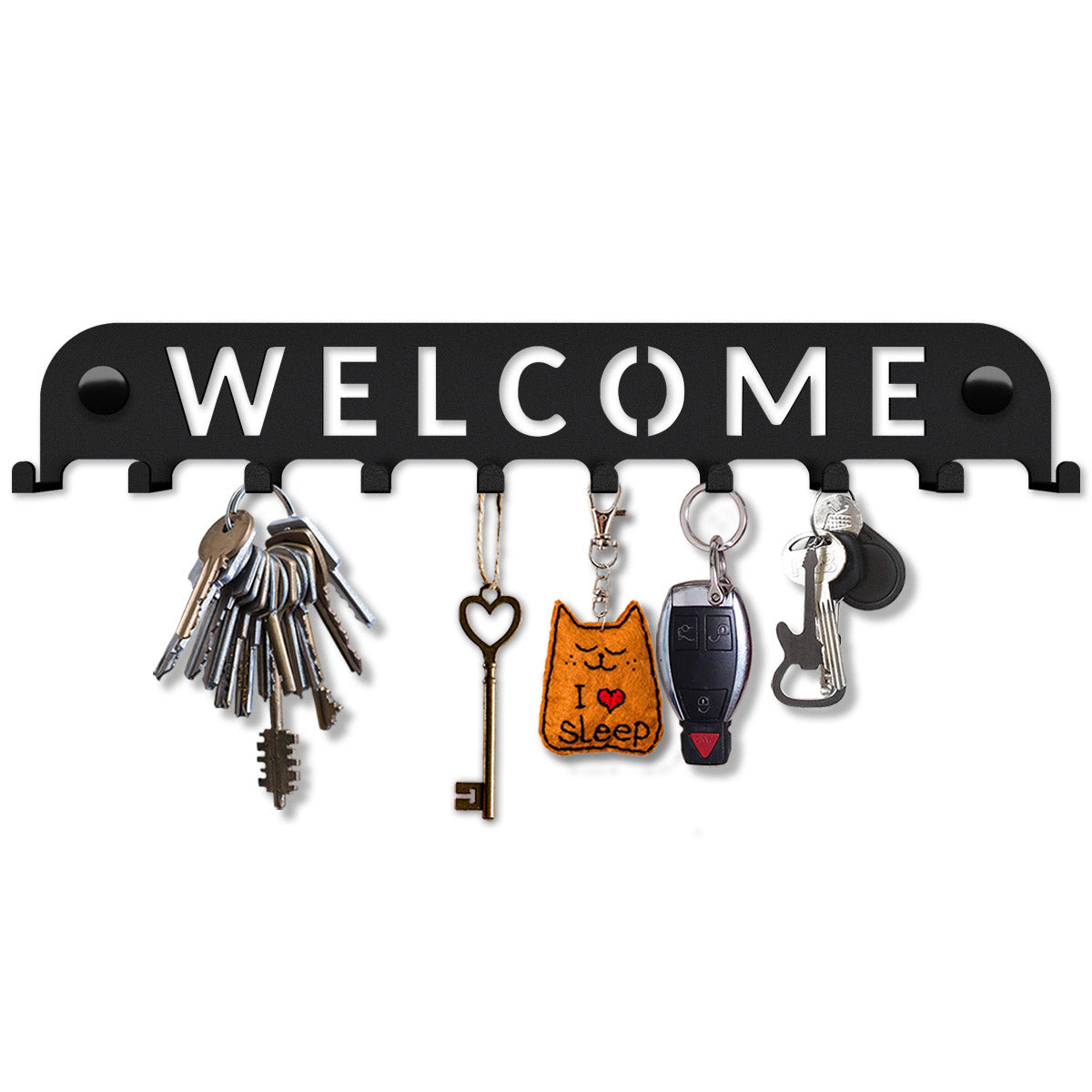 Welcome - Slim Key Holder for Wall