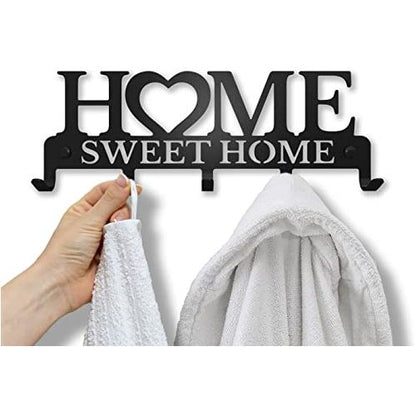 Home Sweet Home - Towel Rack for Wall