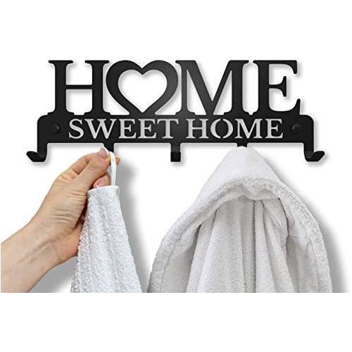 Home Sweet Home - Wieszak na ręczniki na ścianę